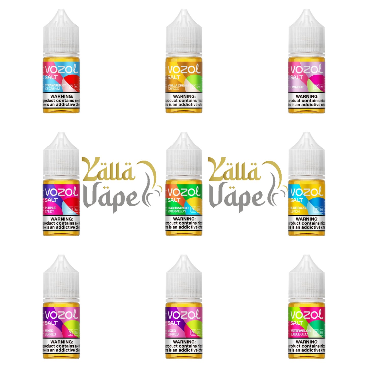 VOZOL 30ml Saltnic 30mg & 50mg E-Juice In Dubai UAE