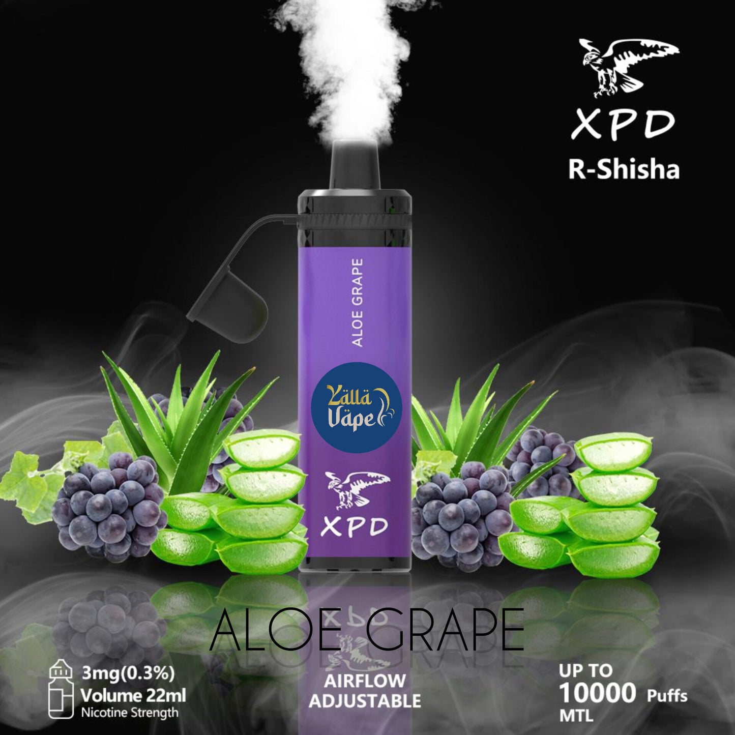 XPD BAR R SHISHA 3mg Nicotine 10000 Puffs