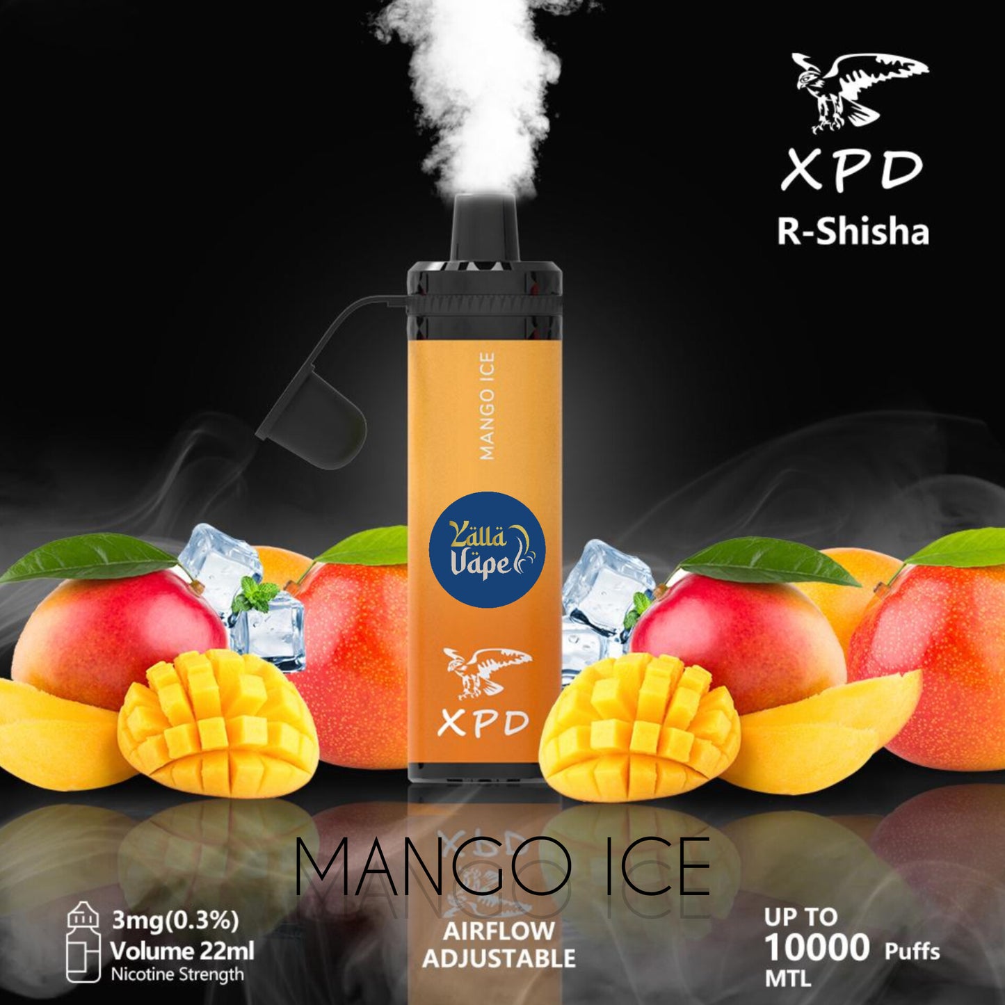 XPD BAR R SHISHA 3mg Nicotine 10000 Puffs