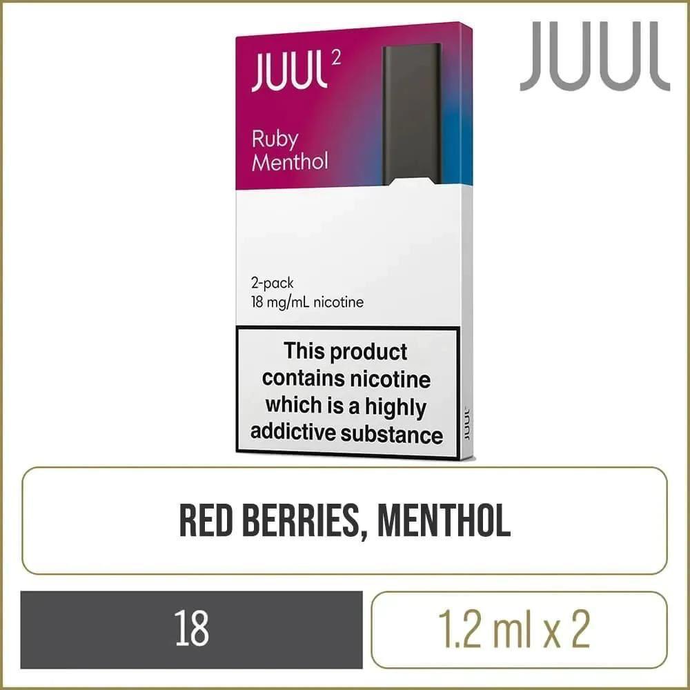 JUUL 2 Pod - Ruby Menthol 18mg in Dubai