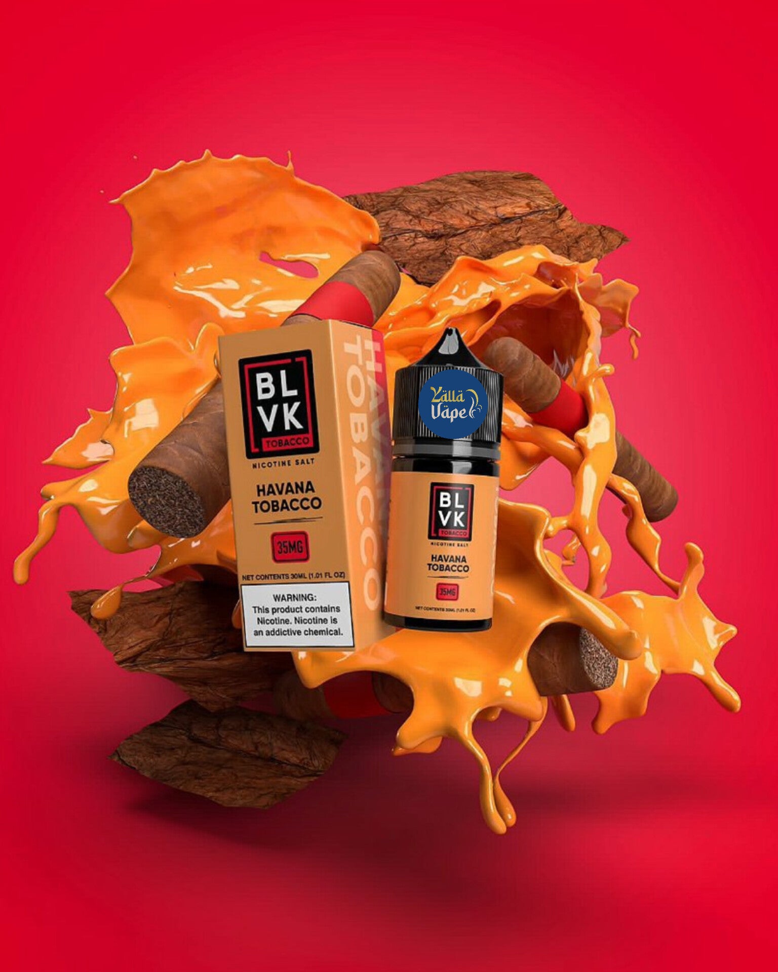 HAVANA TOBACCO By BLVK Salt 30ml In Dubai UAE YALLA VAPE HAVANA TOBACCO By BLVK Salt 30ml In Dubai UAE YALLA VAPE