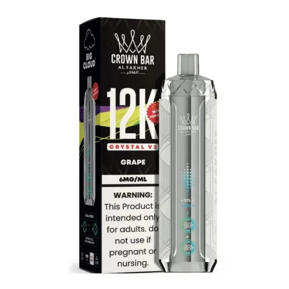 Al Fakher Crown Bar Crystal V2 12000 Puffs