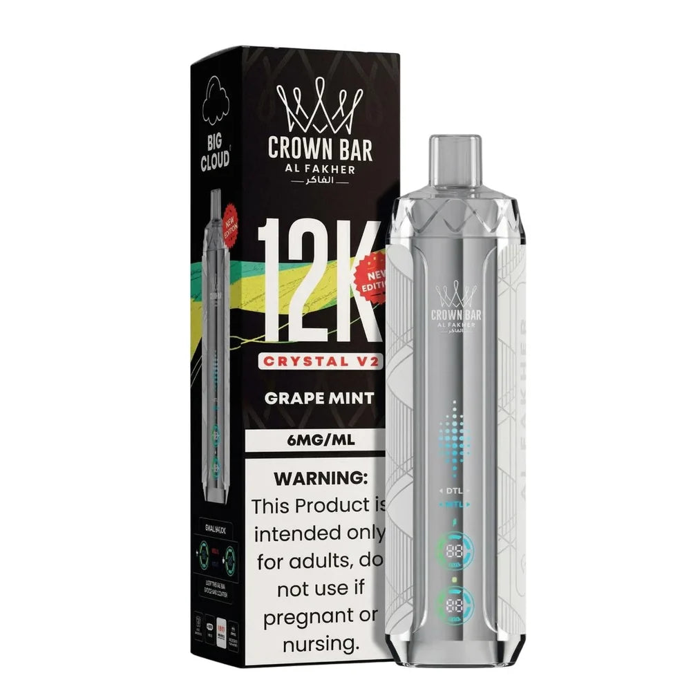 Al Fakher Crown Bar Crystal V2 12000 Puffs