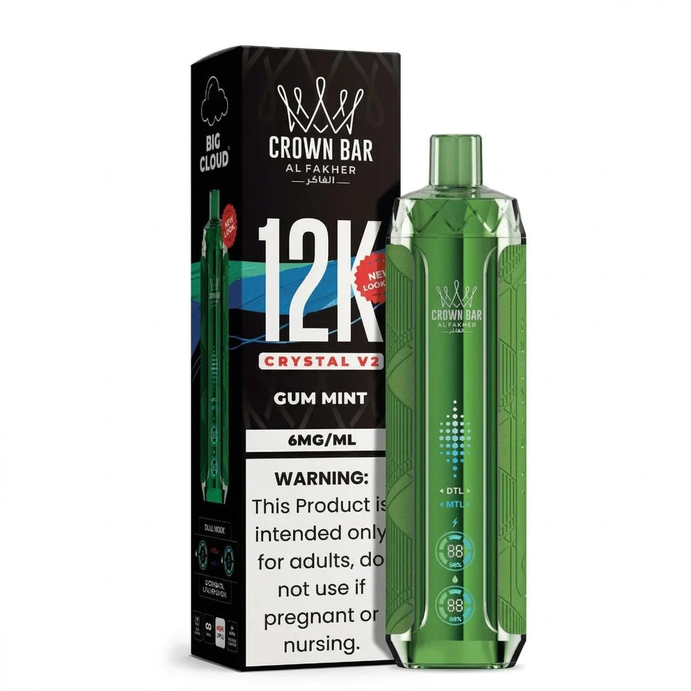 Al Fakher Crown Bar Crystal V2 12000 Puffs