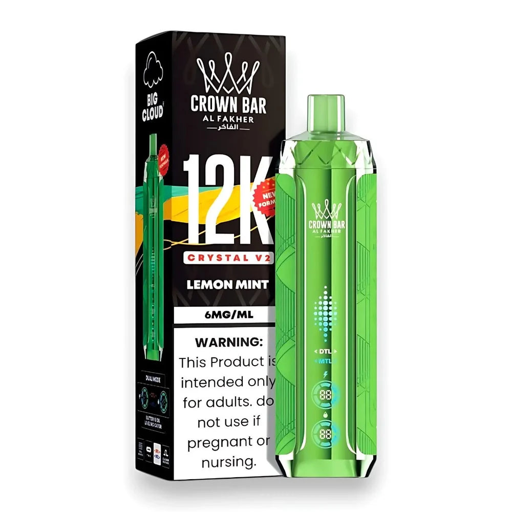 Al Fakher Crown Bar Crystal V2 12000 Puffs