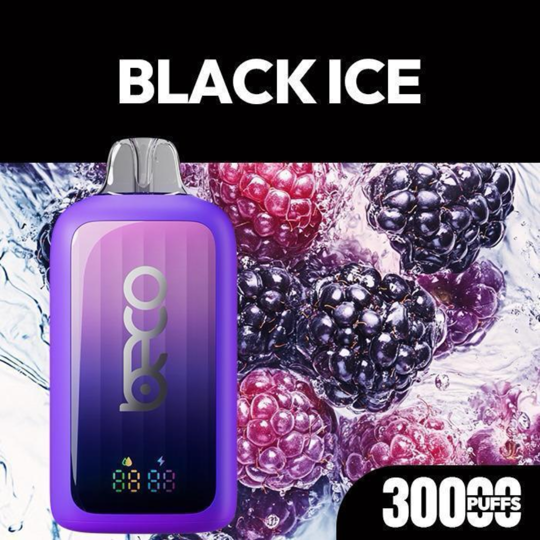 Beco Pop Disposable Vape 30000 Puffs 20mg – Black Ice (cool menthol).