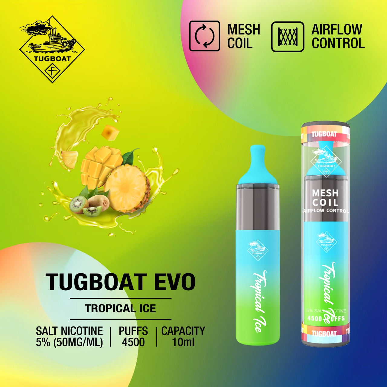 TUGBOAT EVO 4500 Puffs