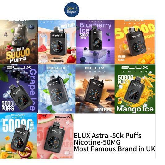 Elux Astra 50000 Puffs Disposable Vape 50MG in Dubai UAE