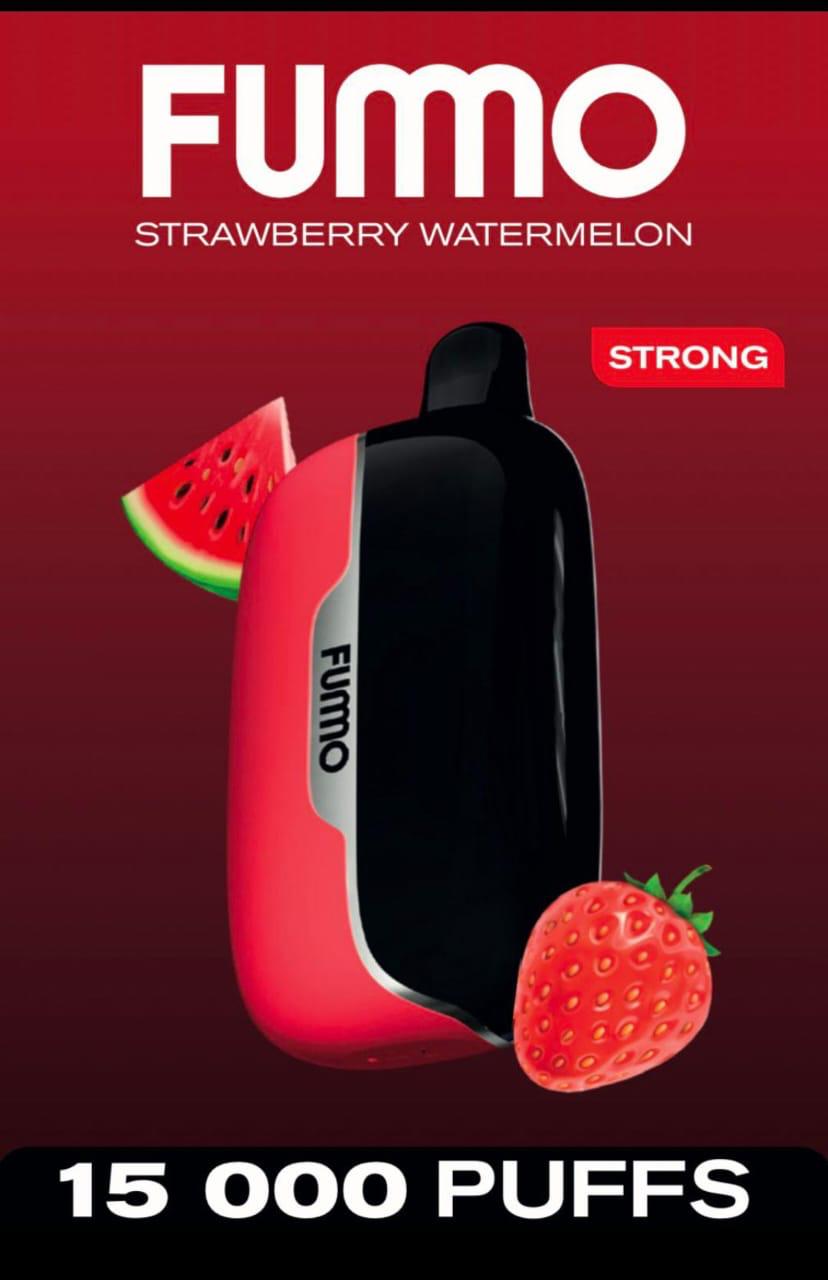 Fummo Power 15K Puffs Strawberry Watermelon disposable vape – vibrant strawberry & juicy watermelon fusion in sleek design for Dubai, Abu Dhabi, Sharjah & UAE