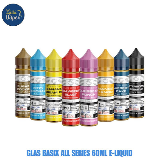 GLAS BASIX All Series 60ml E-liquid 3mg & 6mg