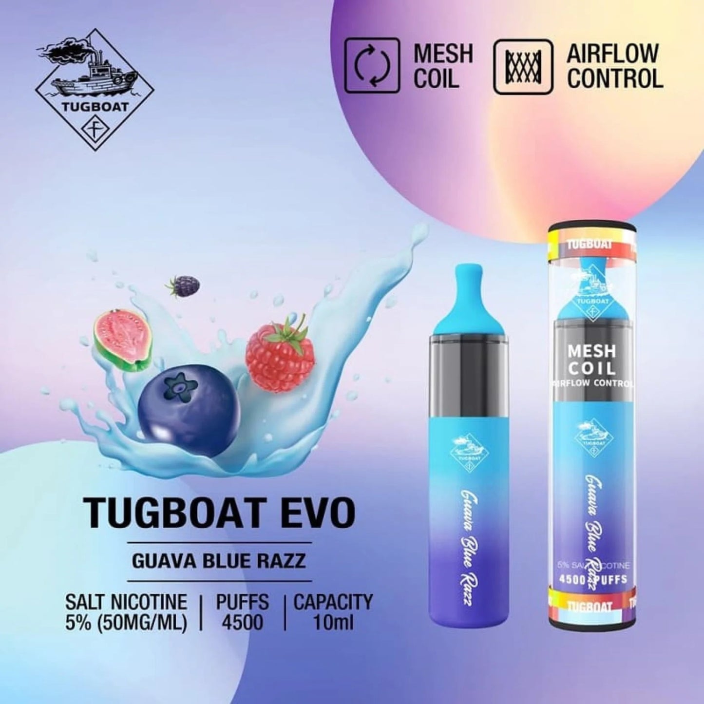 TUGBOAT EVO 4500 Puffs