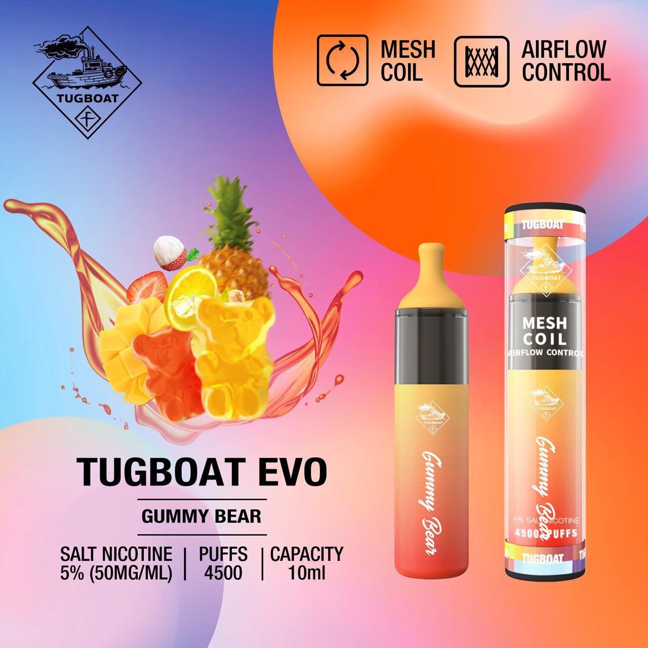 TUGBOAT EVO 4500 Puffs