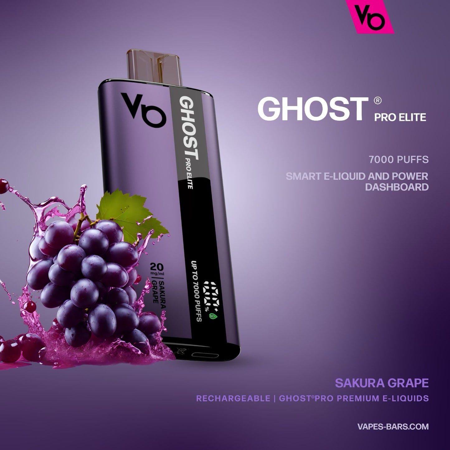 VAPE BAR GHOST PRO ELITE 7000 Puffs