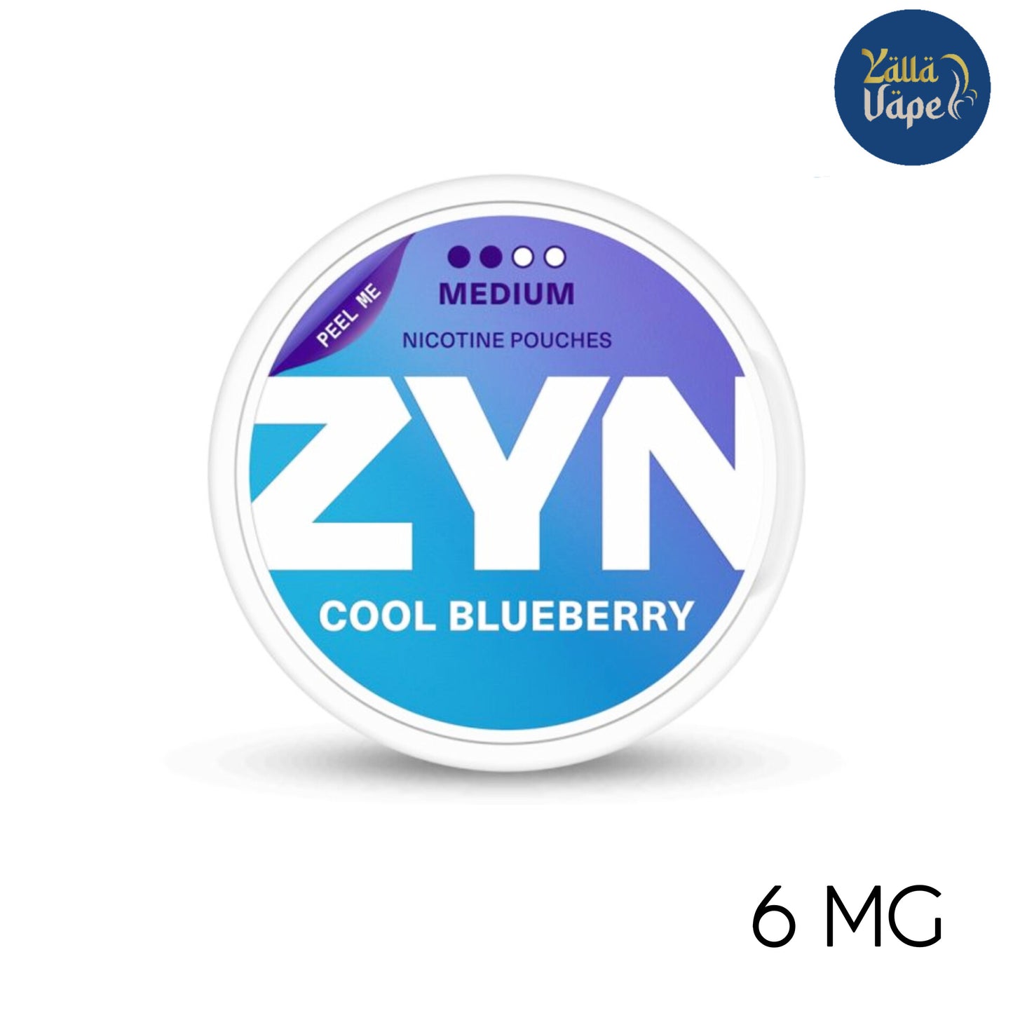 Zyn Nicotine Pouches Cool Blueberry Medium 6mg in Dubai UAE nearby