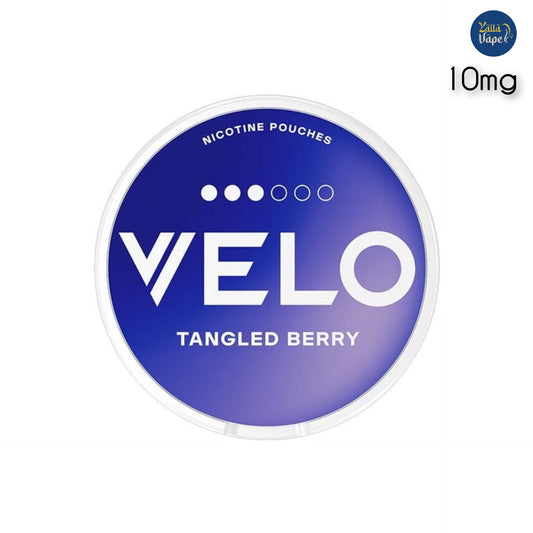 Velo Nicotine Pouches Tangled Berry 10mg.
Velo SNUS Tangled Berry 3 dot 