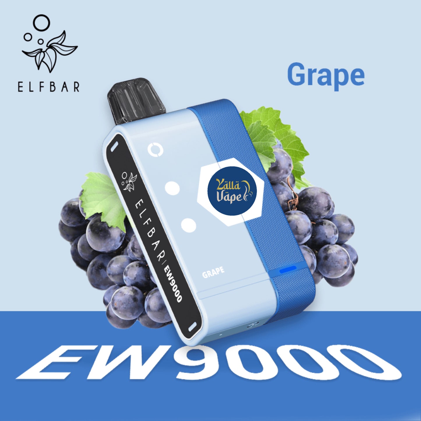 ELFBAR EW 9000 Puffs (Charging Device With Disposable Pod) Kit 50mg Nicotine