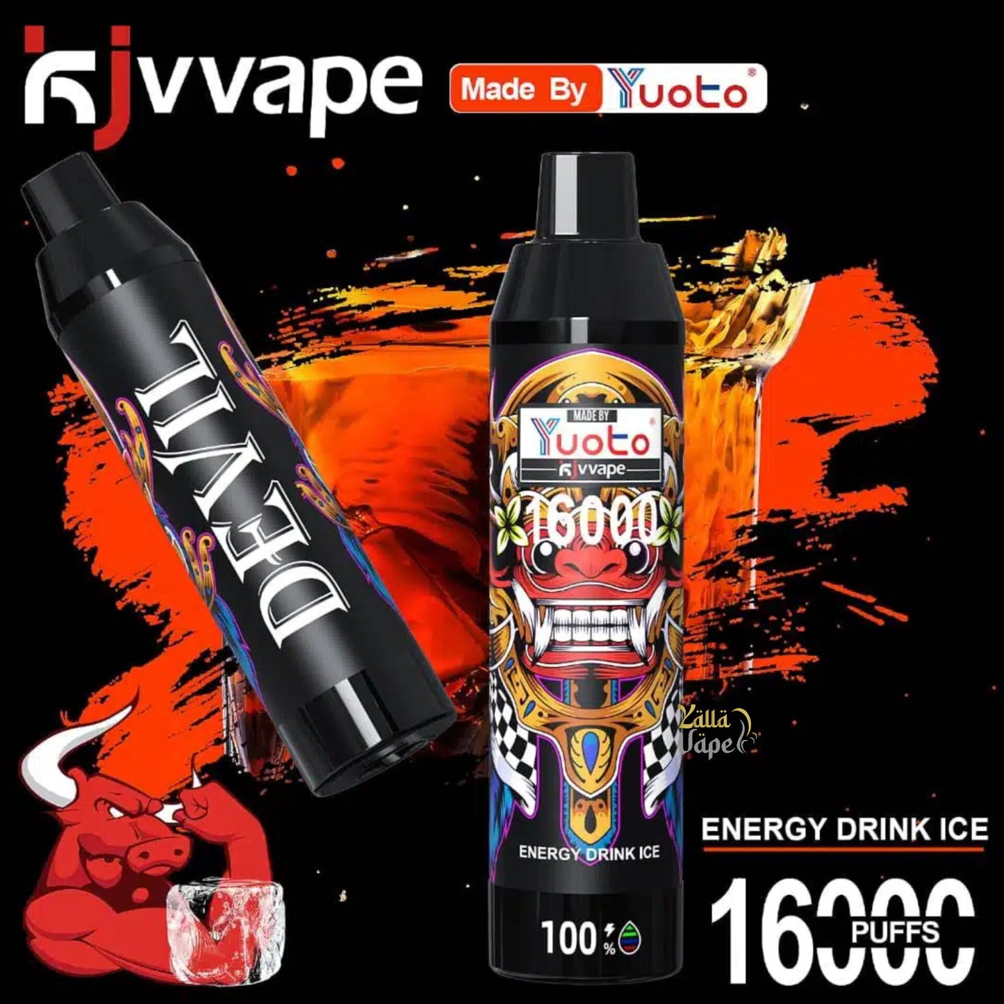 YUOTO KJV DEVIL 16000 Puffs  50mg/5% Nicotine