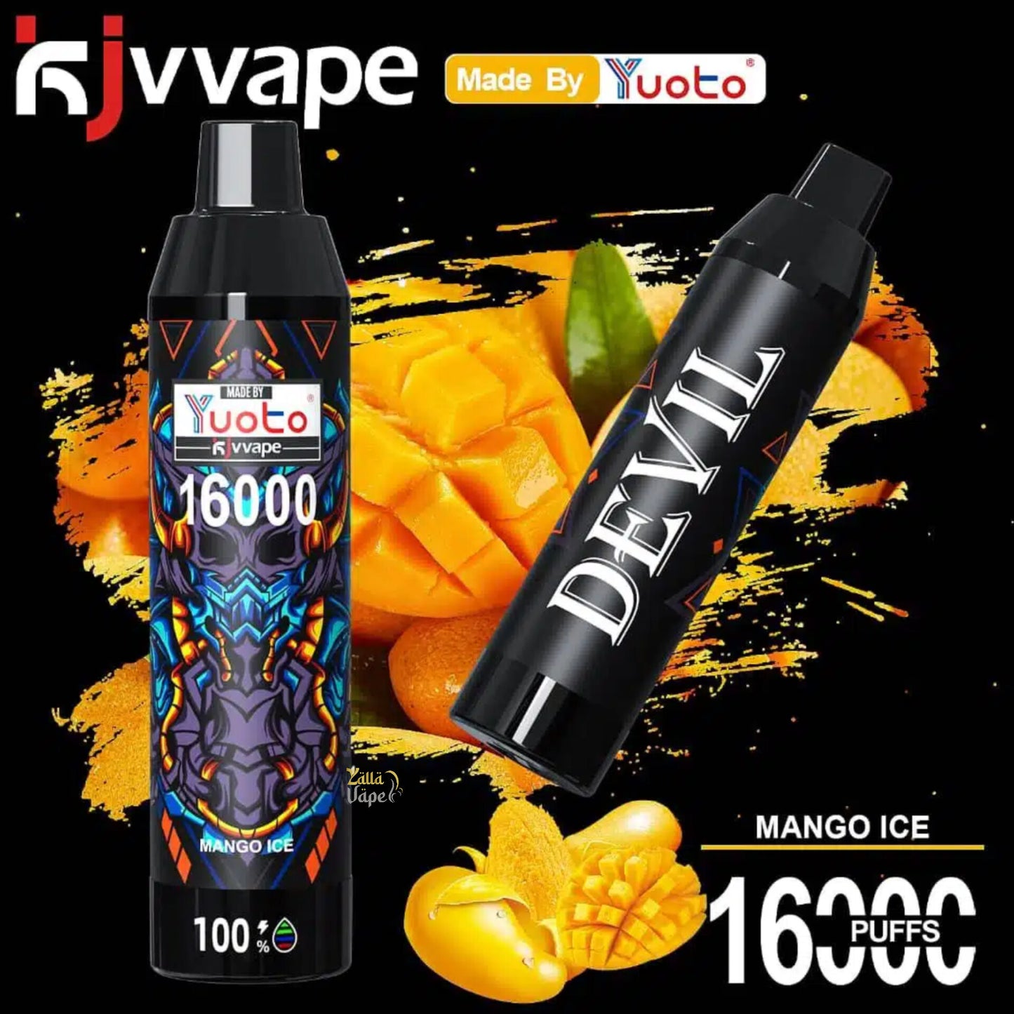 YUOTO KJV DEVIL 16000 Puffs  50mg/5% Nicotine