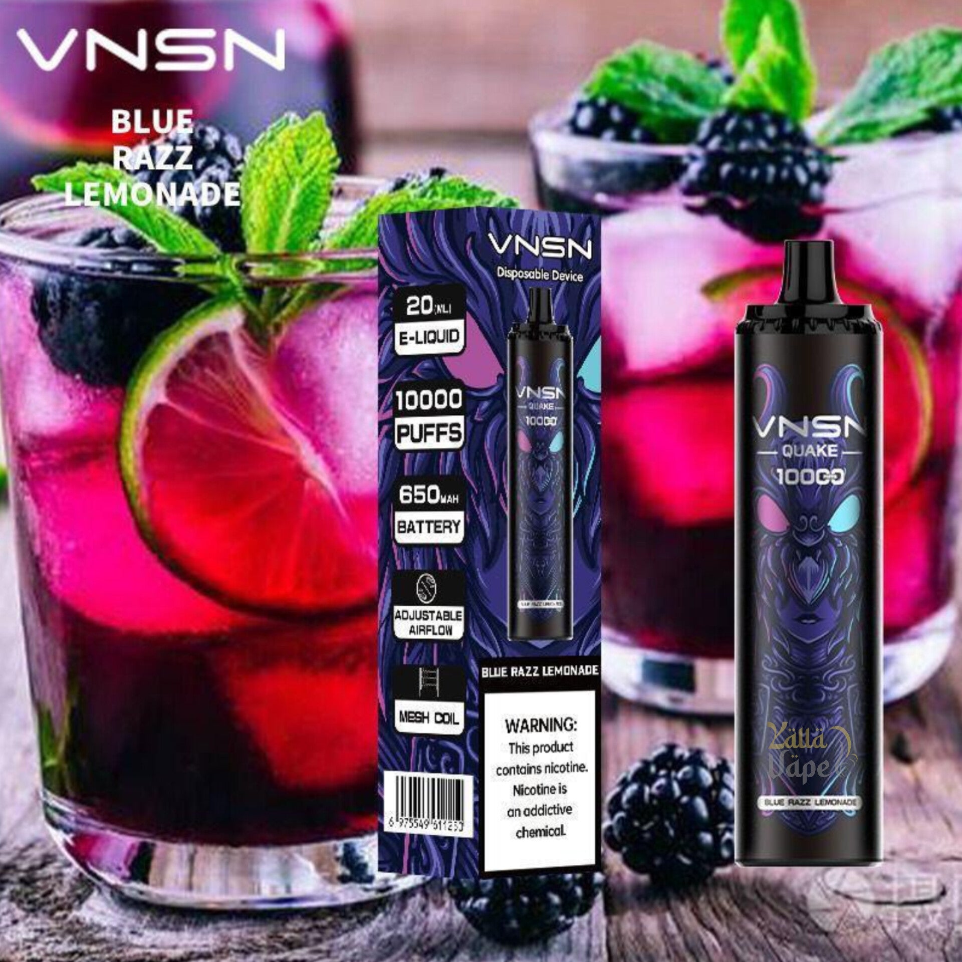 VNSN QUAKE 10000 Puffs 5% Nicotine - YALLA VAPE