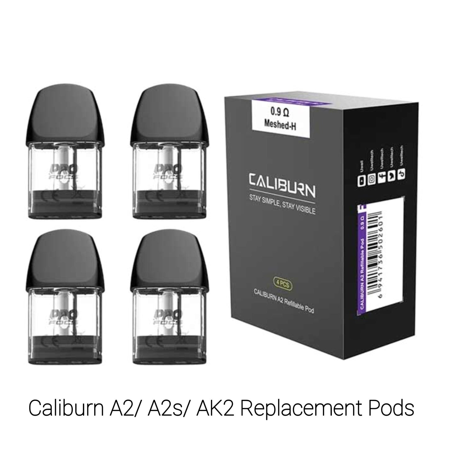 UWELL CALIBURN AK2  REPLACEMENT PODS (4PCS/PACK)