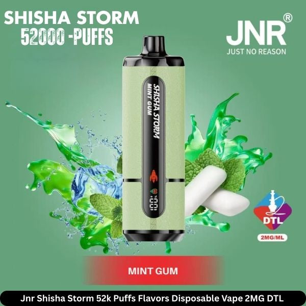 JNR Shisha Storm 52000 Puffs Disposable Vape in UAE