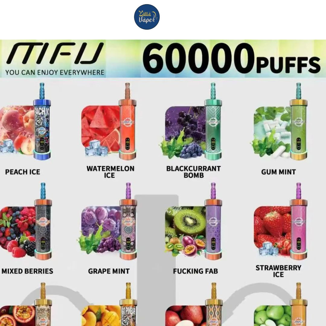 MFU SHISHA X2 Hookah 60000 Puffs Disposable Vape In Dubai UAE