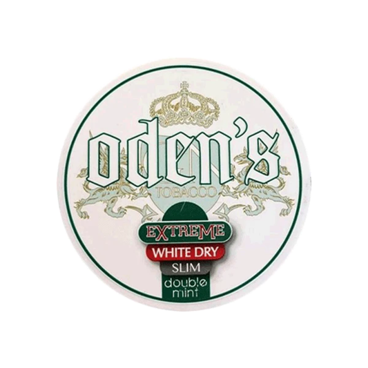 Odens Double Mint Extreme White Dry Slim 22mg Nicotine Pouches UAE Buy Online Dubai Abu Dhabi Sharjah Original Premium Mint Flavor