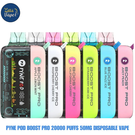 PYNE POD Boost Pro 20000 Puffs 50MG Disposable Vape in Dubai UAE