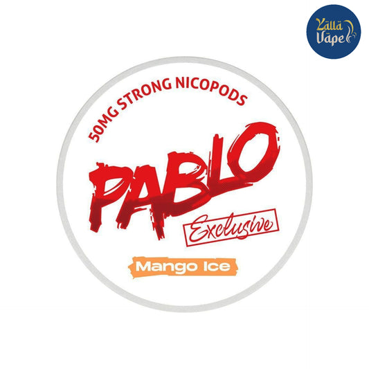 Pablo Mango Ice 50mg Nicotine Pouches – premium, all-white, tobacco-free snus delivering a bold tropical mango flavor fused with an invigorating icy mint finish and a powerful 50mg nicotine punch. Engineered for experienced users, these slim, discreet pouches provide on-the-go satisfaction in Dubai, Abu Dhabi, and across the UAE marketplace.