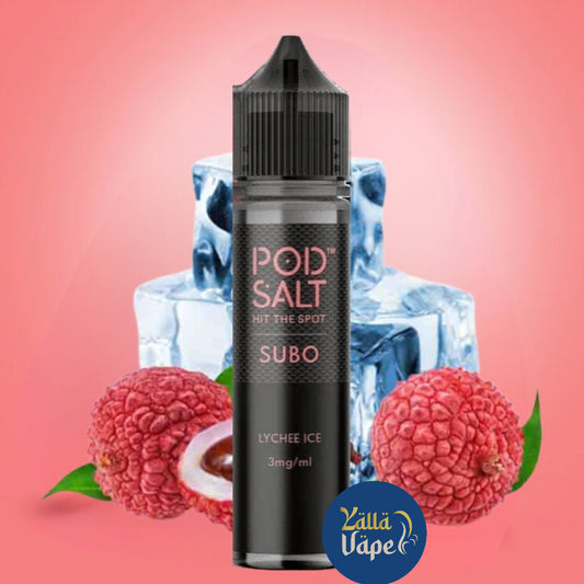 Pod Salt 50ml E-Liquid 3mg Flavors of Lychee express with Crispy Premium Icy Lychee flavor fast delivery across UAE