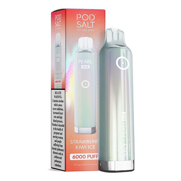 Pod Salt Pearl Bar 6000 Puffs Strawberry Kiwi Ice 20mg Disposable Vape Strawberry Kiwi Flavor UAE