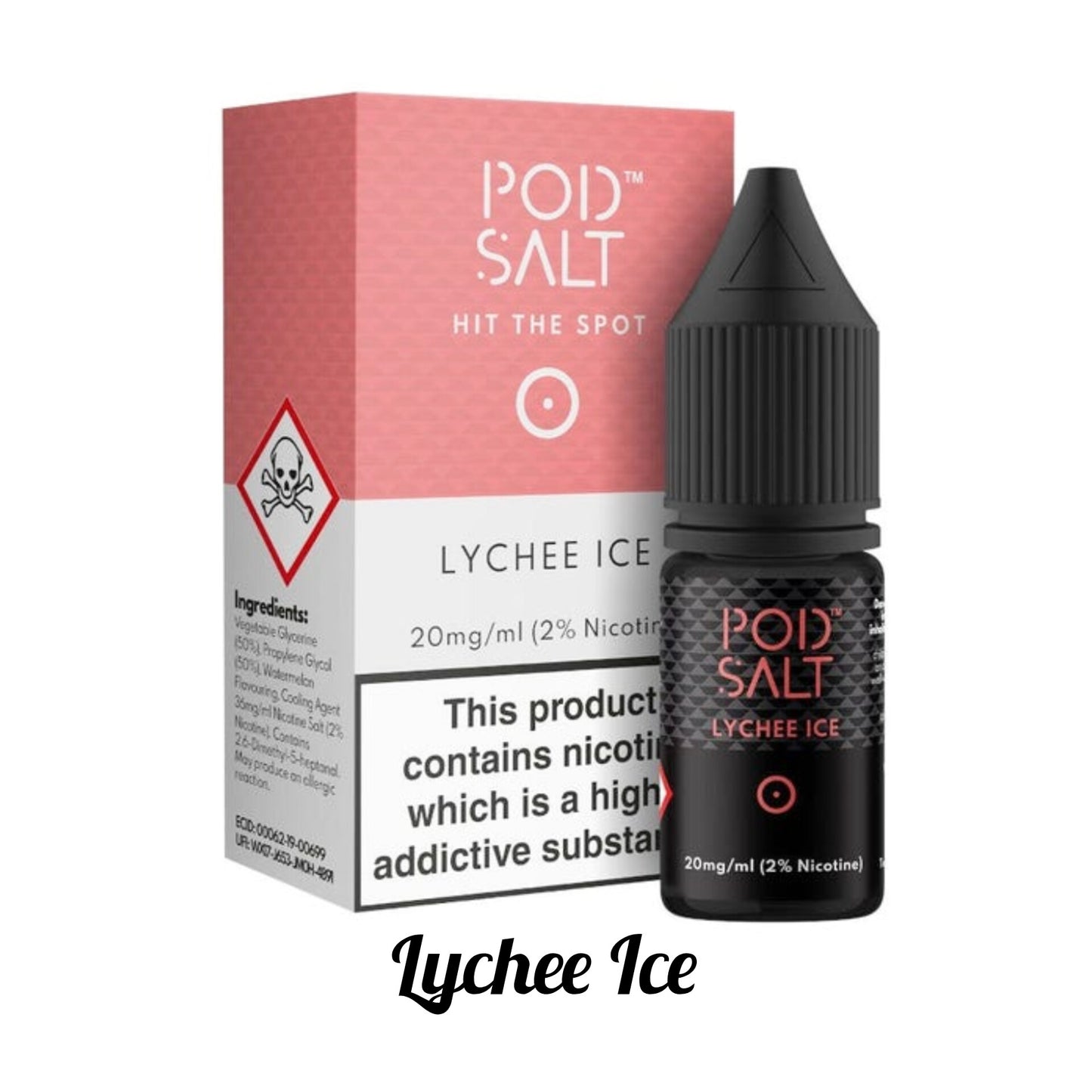 Pod Salt Core Lychee Ice 30ml 20mg Salt Nic E-Liquid UAE