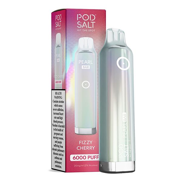 Pod Salt Pearl Bar 6000 Puffs Fizzy Cherry 20mg Disposable Vape Cherry Soda Flavor Rechargeable UAE