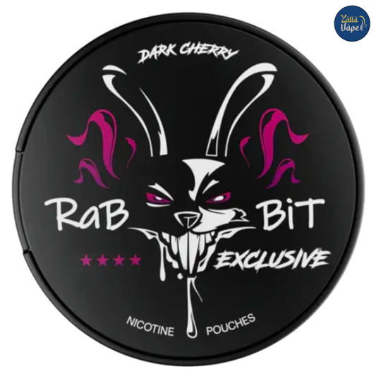 Rabbit Dark Cherry 50mg nicotine pouches — X-Strong tobacco-free slim can; buy online Dubai, Abu Dhabi, UAE