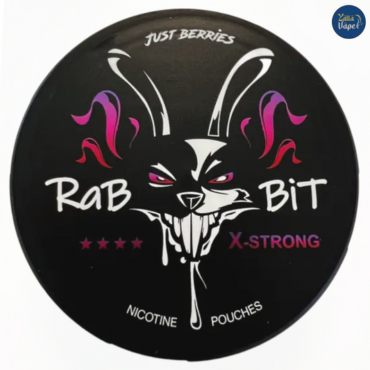 Rabbit Just Berries 50mg — slim nicotine pouches with bold mixed-berry flavor; buy in Dubai, Abu Dhabi & UAE.