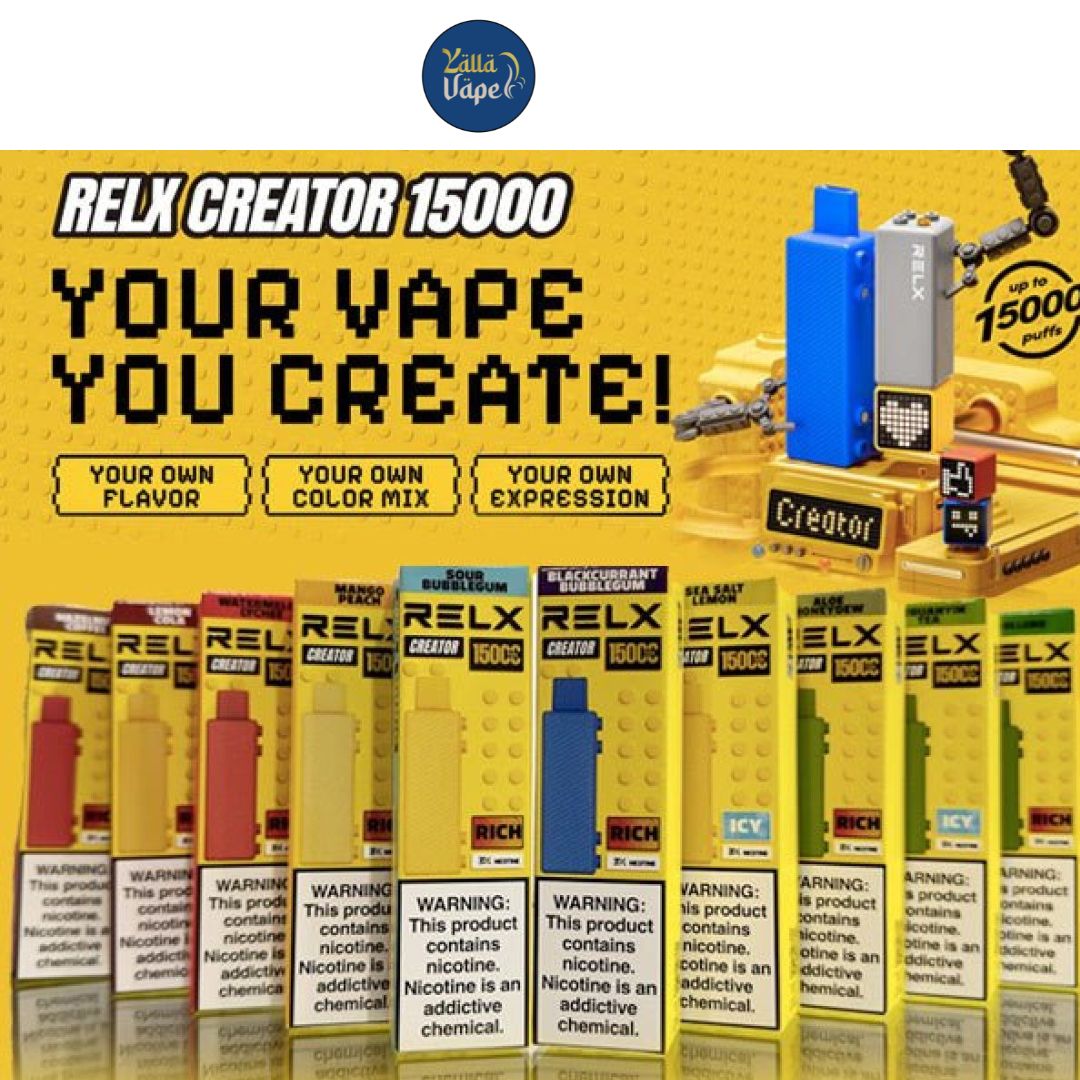Relx Creator Starter Kit 15000 Puffs Disposable Vape in UAE