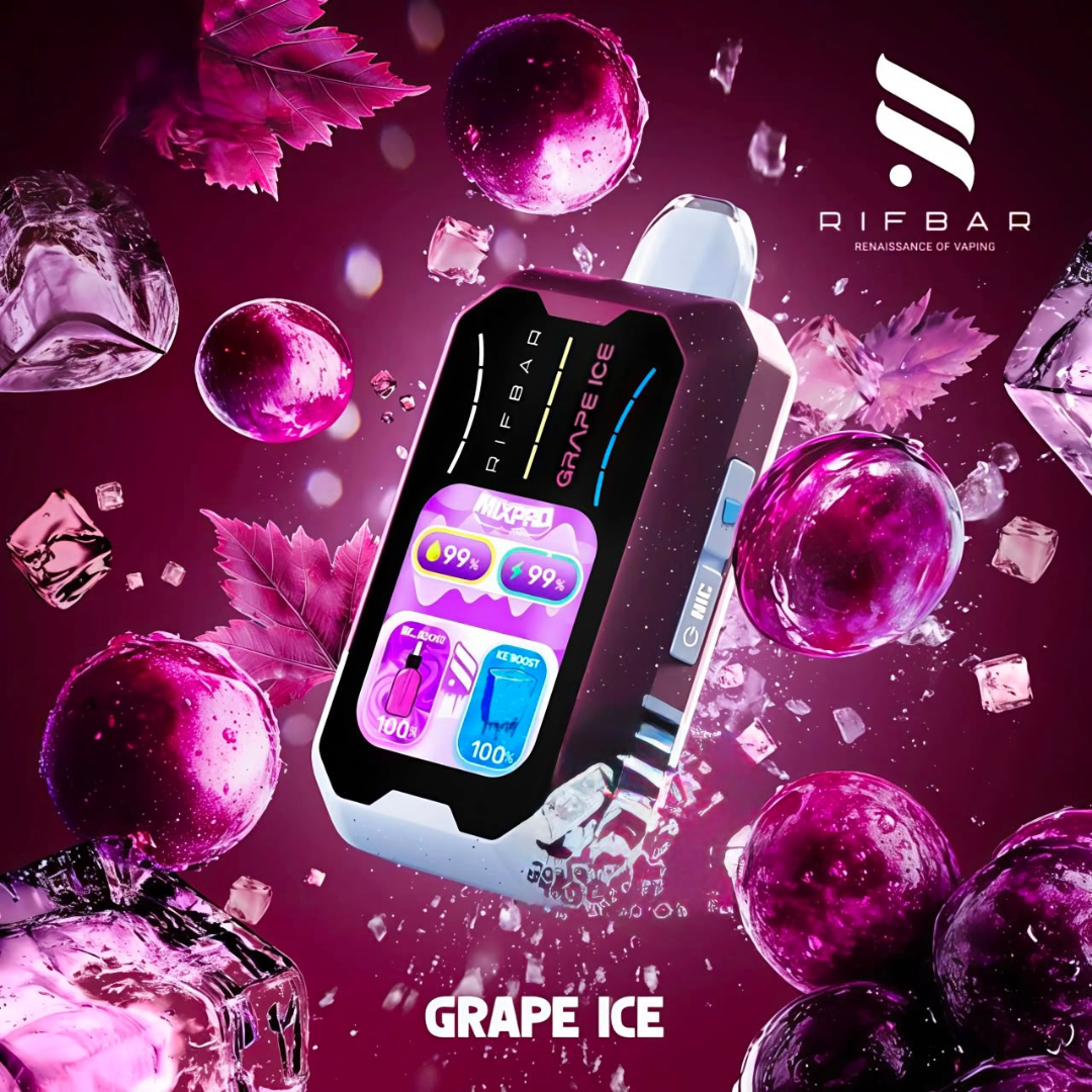 Rifbar Mixpro 40000 Puffs Grape Ice disposable vape flavor