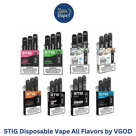 STIG Disposable Vape All Flavors by VGOD