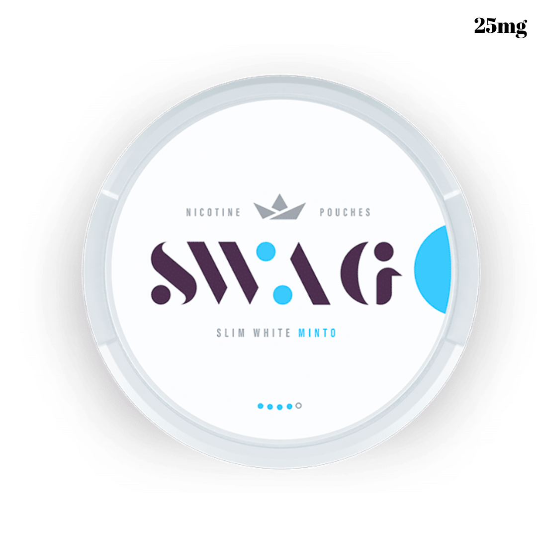 SWAG Minto 25mg (4-dot) — strong mint slim pouches, long-lasting flavor, discreet delivery Dubai/UAE