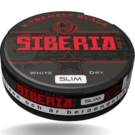 Siberia 27.95mg all-white tobacco-free nicotine pouch icy black mint flavour fast delivery Dubai, Abu Dhabi Sharjah UAE