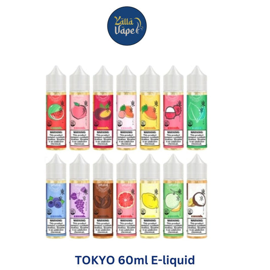 Tokyo 60ml Vape Juice available in Across UAE with all it's Premium flavors. Fast delivery with best price.