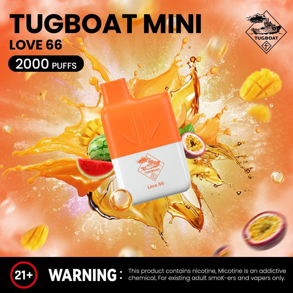 Tugboat Mini 2000 Puffs 2% Nicotine Disposable Vape in UAE