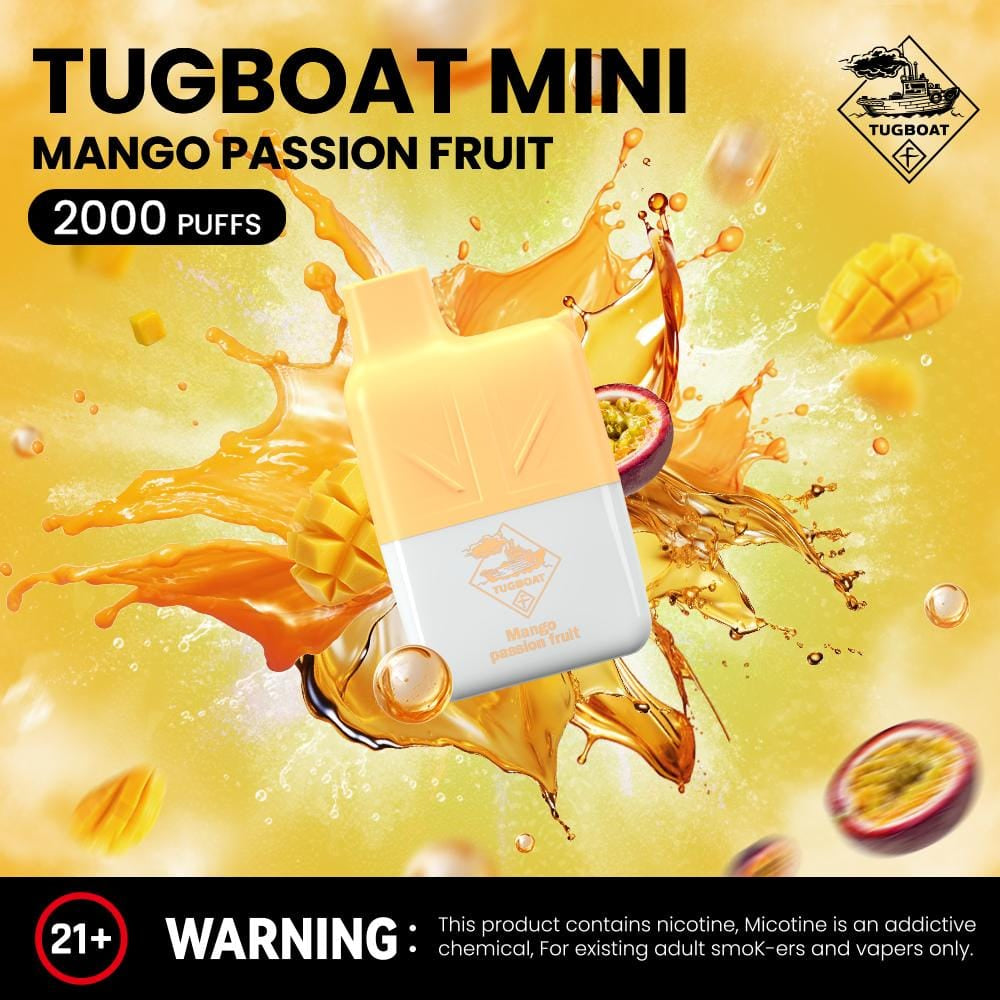 Tugboat Mini 2000 Puffs 2% Nicotine Disposable Vape in UAE