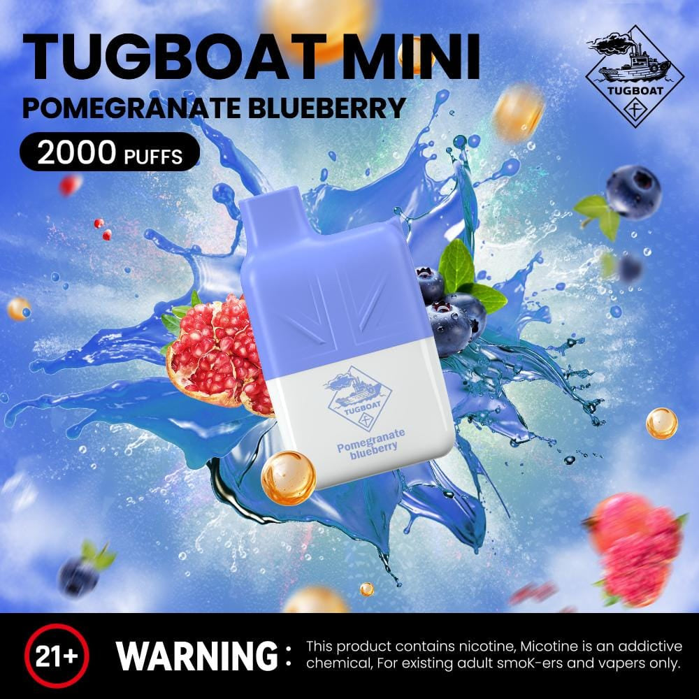 Tugboat Mini 2000 Puffs 2% Nicotine Disposable Vape in UAE