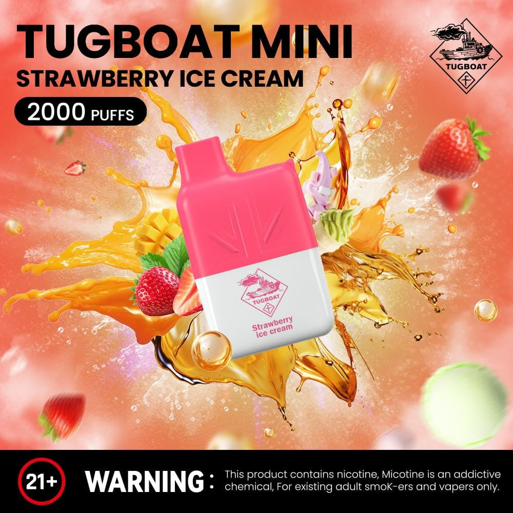 Tugboat Mini 2000 Puffs 2% Nicotine Disposable Vape in UAE