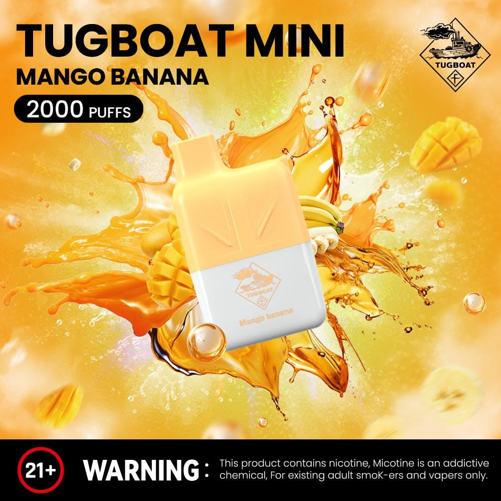 Tugboat Mini 2000 Puffs 2% Nicotine Disposable Vape in UAE