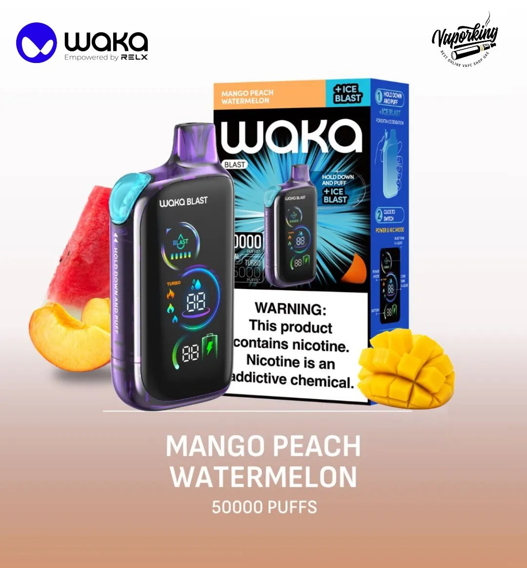 Waka Blast 50000 Puffs Disposable Vape 50mg in Dubai UAE