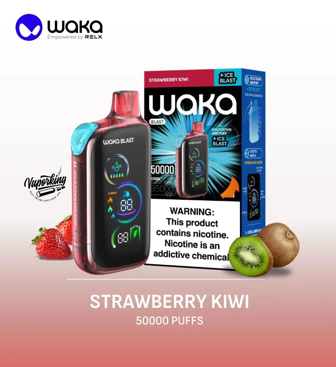 Waka Blast 50000 Puffs Disposable Vape 50mg in Dubai UAE