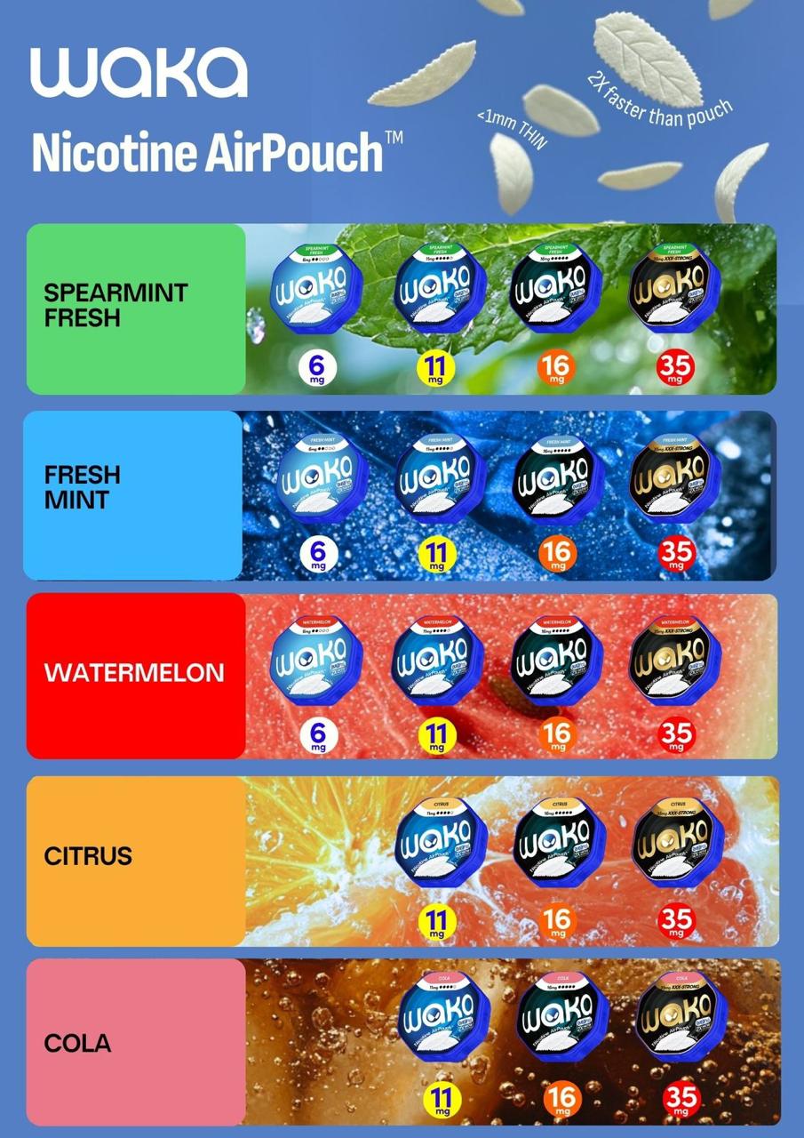 Buy Waka Nicotine Air Pouches in Dubai Abu Dhabi UAE