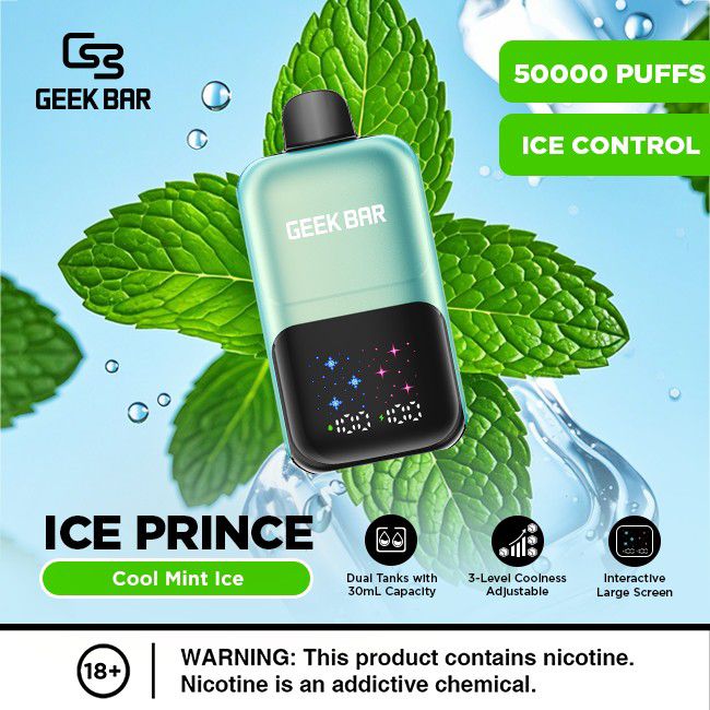 Geek Bar Ice Prince 50000 Puffs Disposable Vape In Dubai UAE – YALLA VAPE
